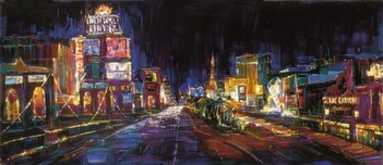City Impressionism Originals and Prints City Impressionism Originals and Prints City of Lights (SN) Las Vegas